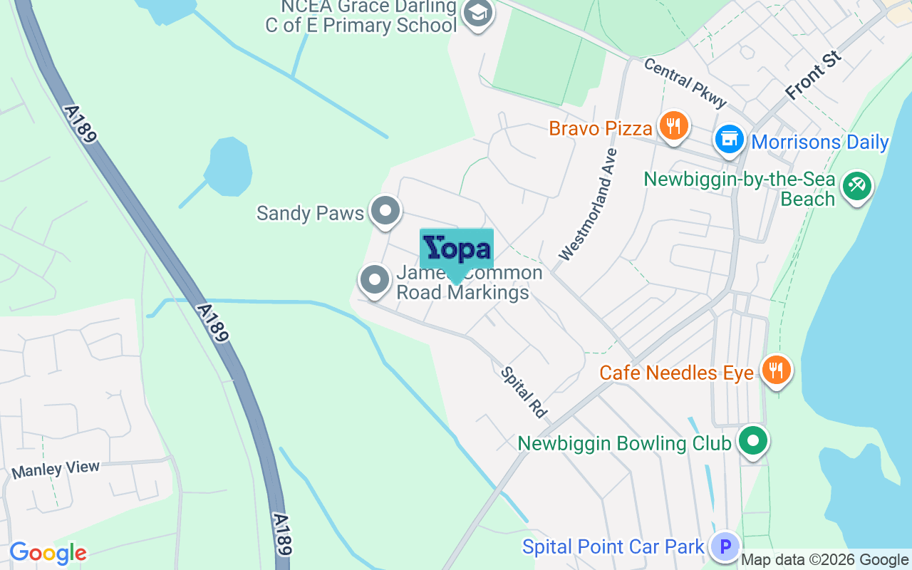 Map showing the location of NE64 6TD