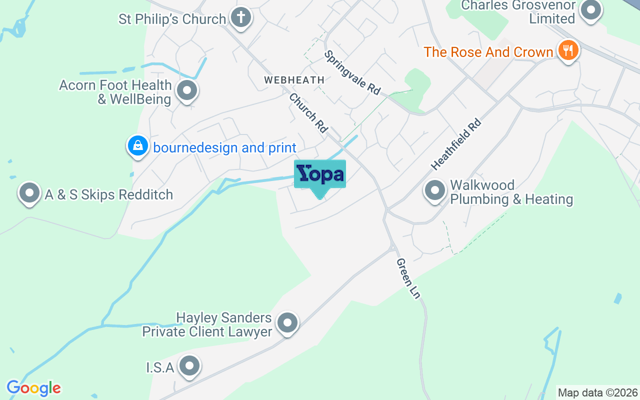 Map showing the location of B97 5QF