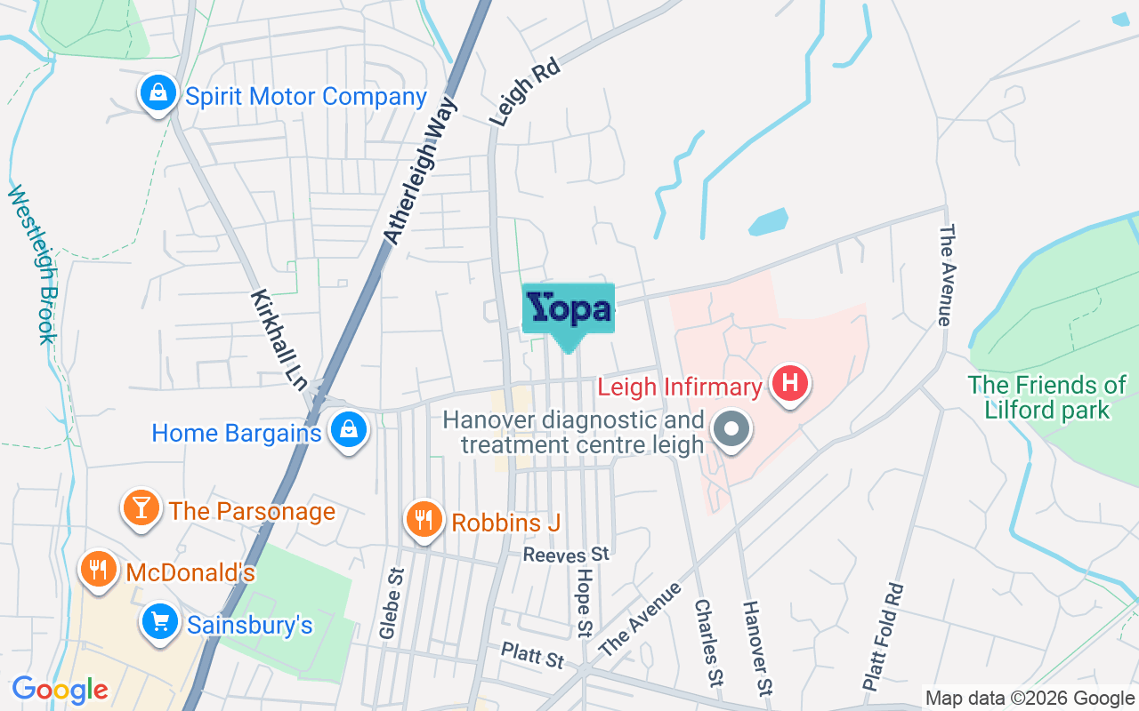Map showing the location of WN7 1NS