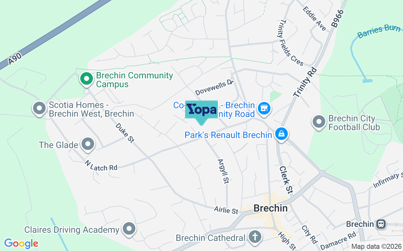 Map showing the location of DD9 6JF