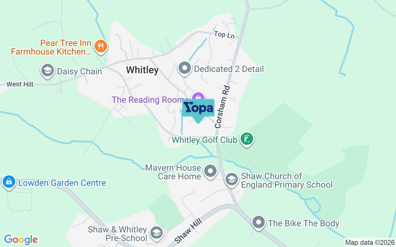 Map showing the location of SN12 8QT