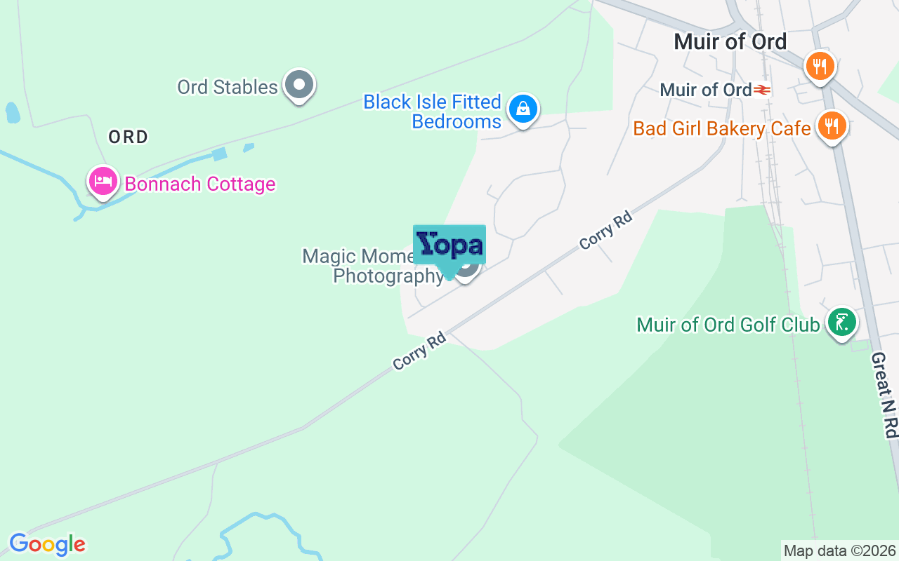 Map showing the location of IV6 7AF