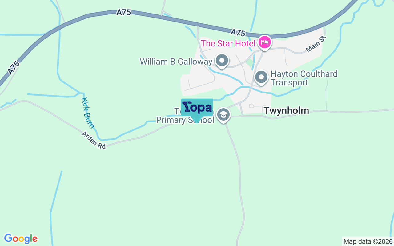 Map showing the location of DG6 4PB