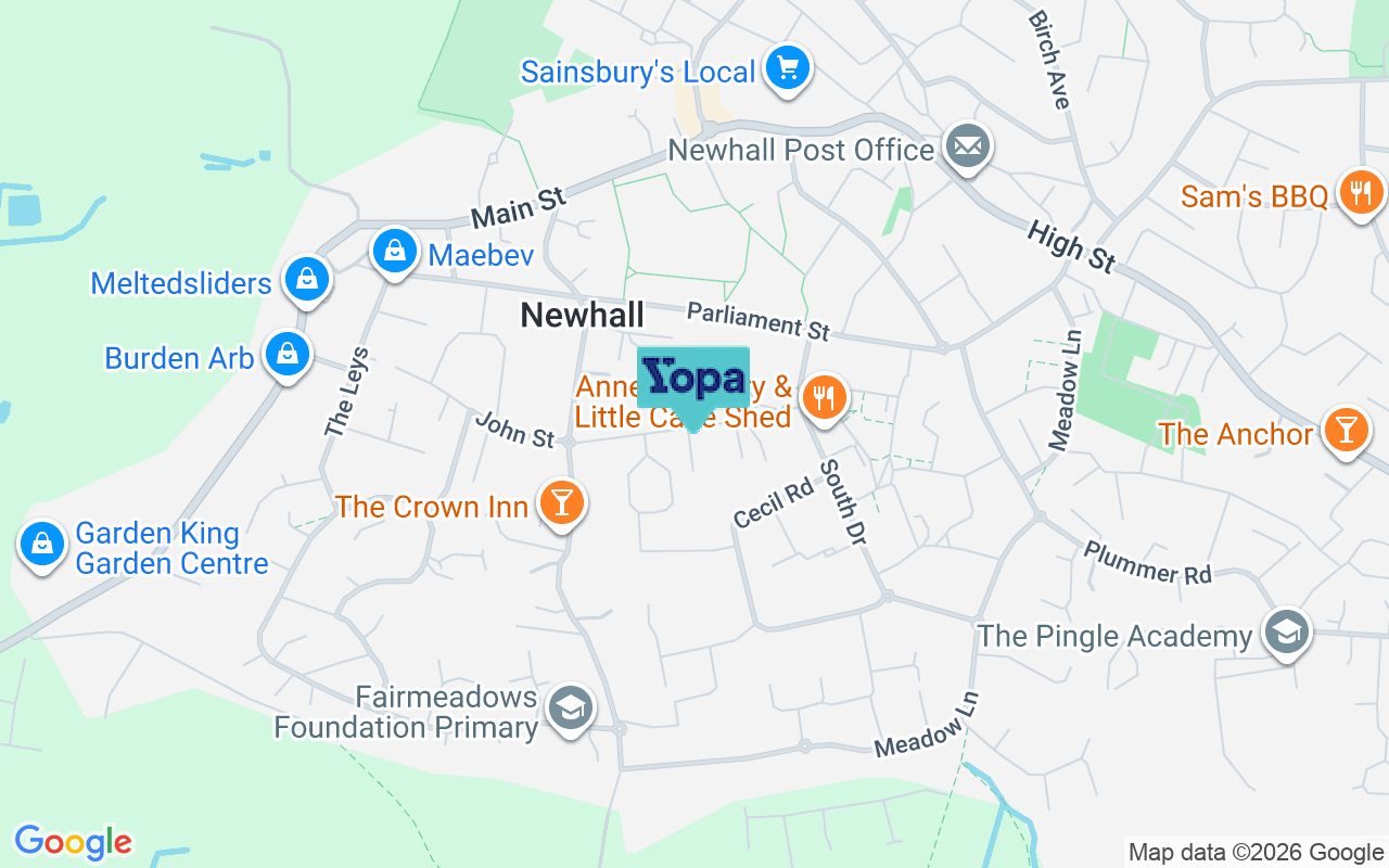 Map showing the location of DE11 0SD