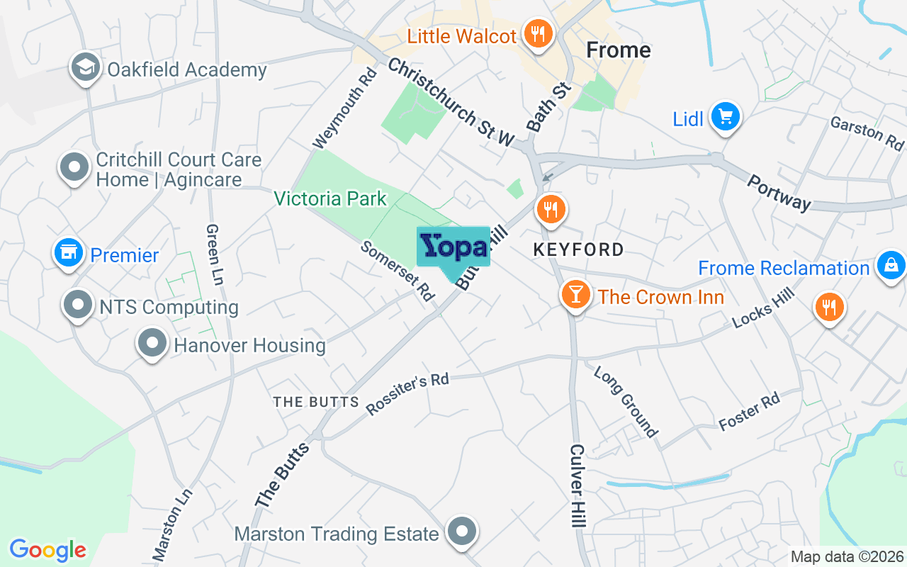 Map showing the location of BA11 1HX