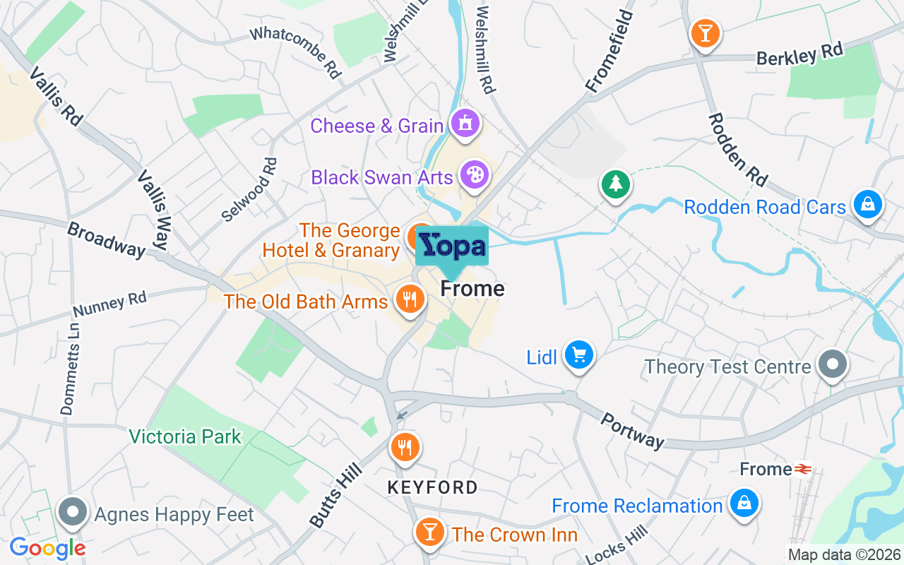 Map showing the location of BA11 1BH