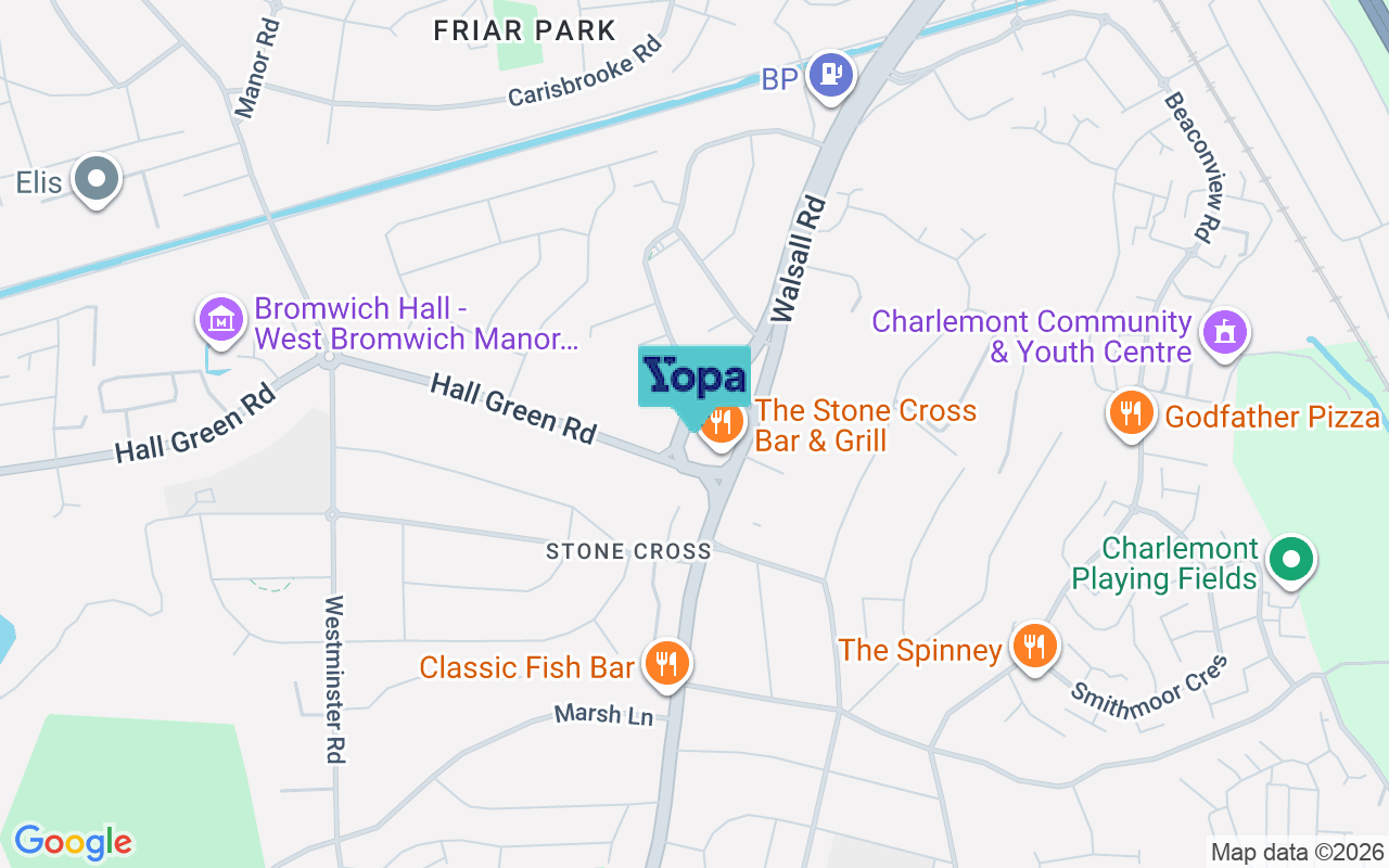 Map showing the location of B71 3AZ