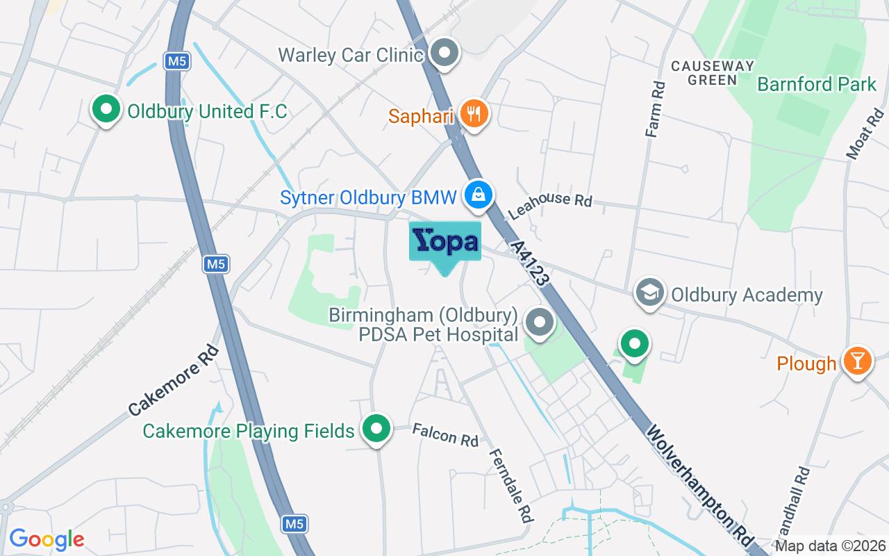 Map showing the location of B68 8AA