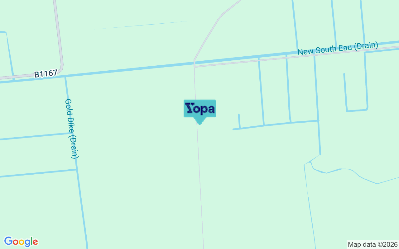 Map showing the location of PE12 0QY