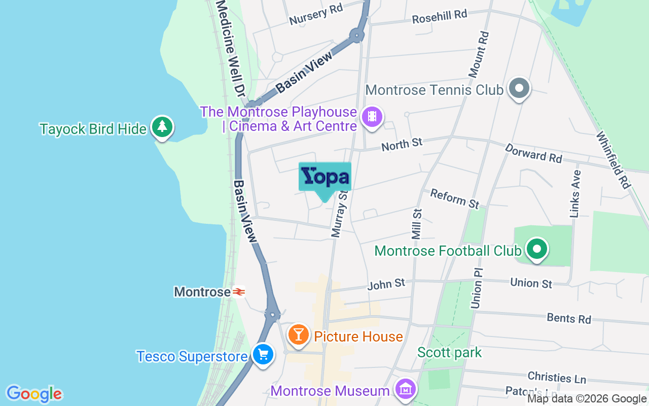 Map showing the location of DD10 8JY