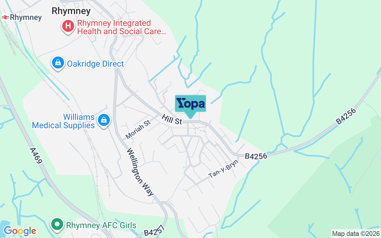 Map showing the location of NP22 5JL