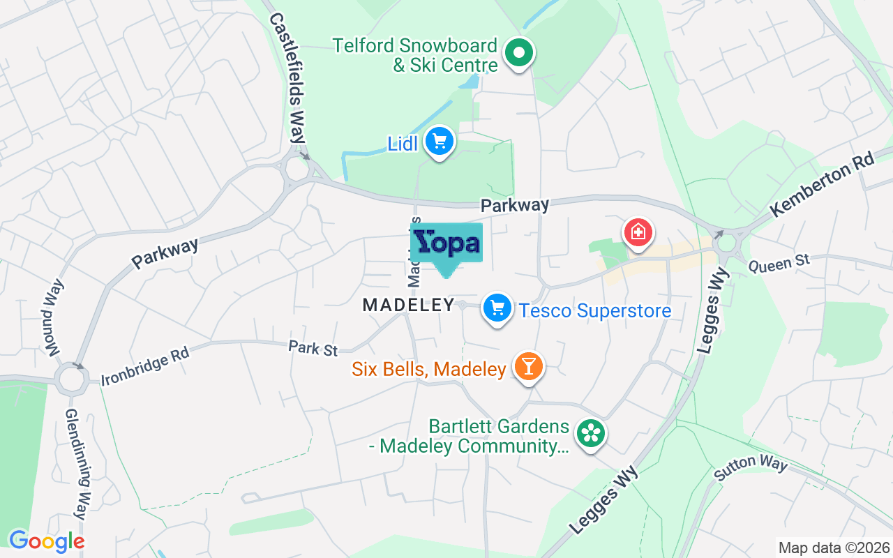 Map showing the location of TF7 5BE