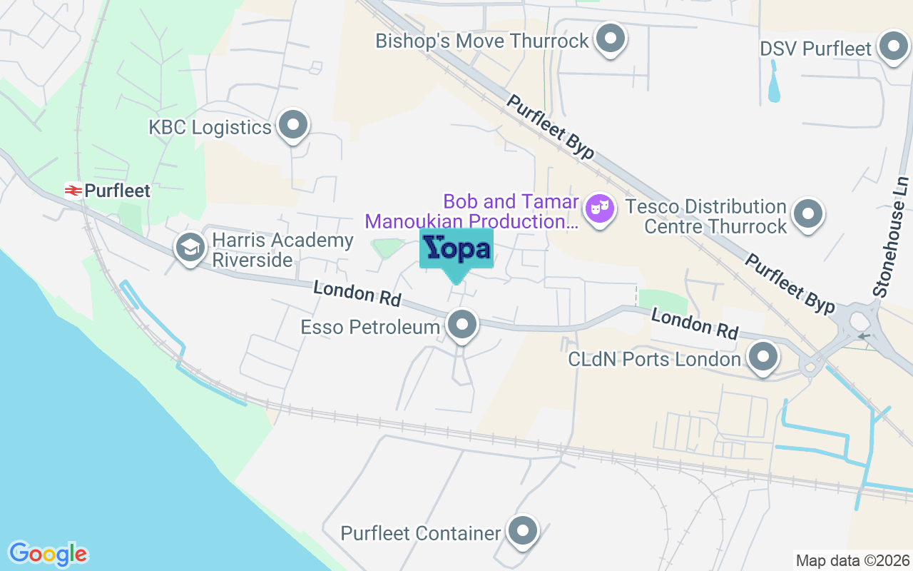 Map showing the location of RM19 1PX
