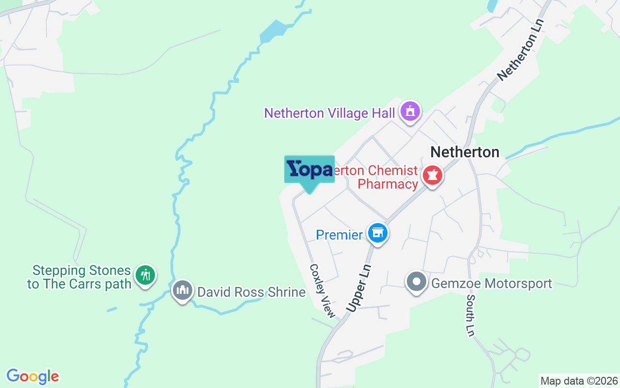 Map showing the location of WF4 4LY