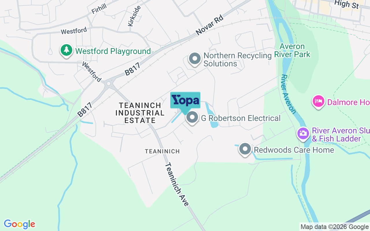 Map showing the location of IV17 0NA