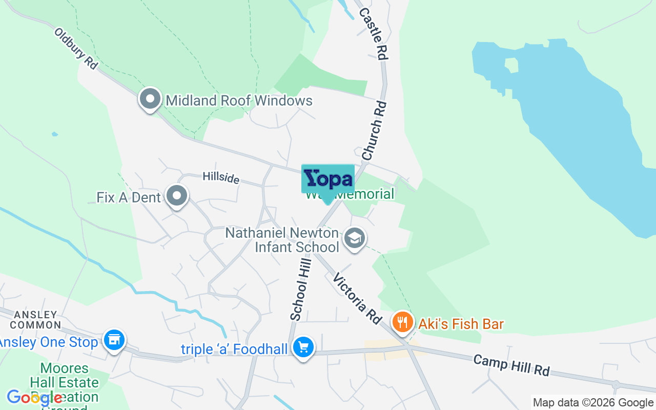 Map showing the location of CV10 0LT