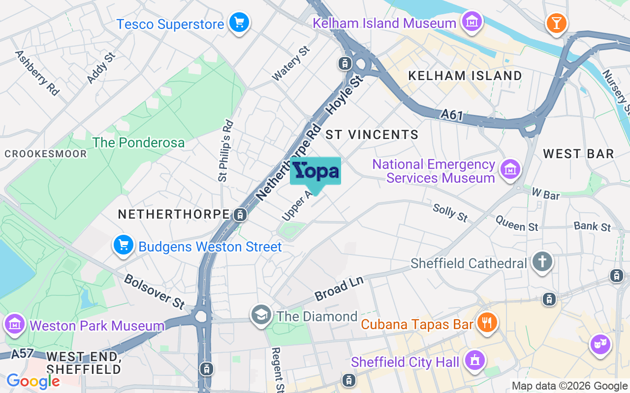 Map showing the location of S3 7GY