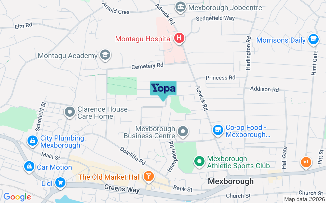 Map showing the location of S64 9BP