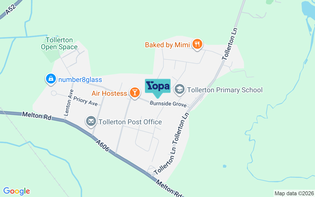 Map showing the location of NG12 4ET