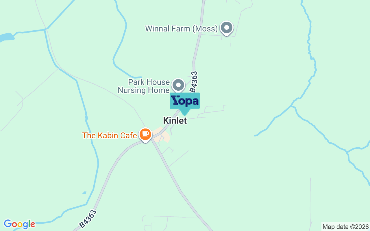 Map showing the location of DY12 3BH