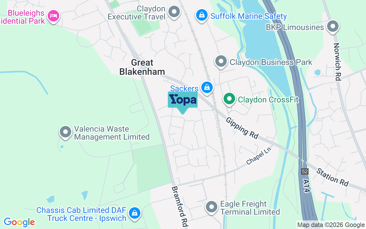Map showing the location of IP6 0GH