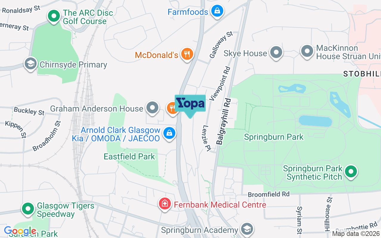 Map showing the location of G21 3TB