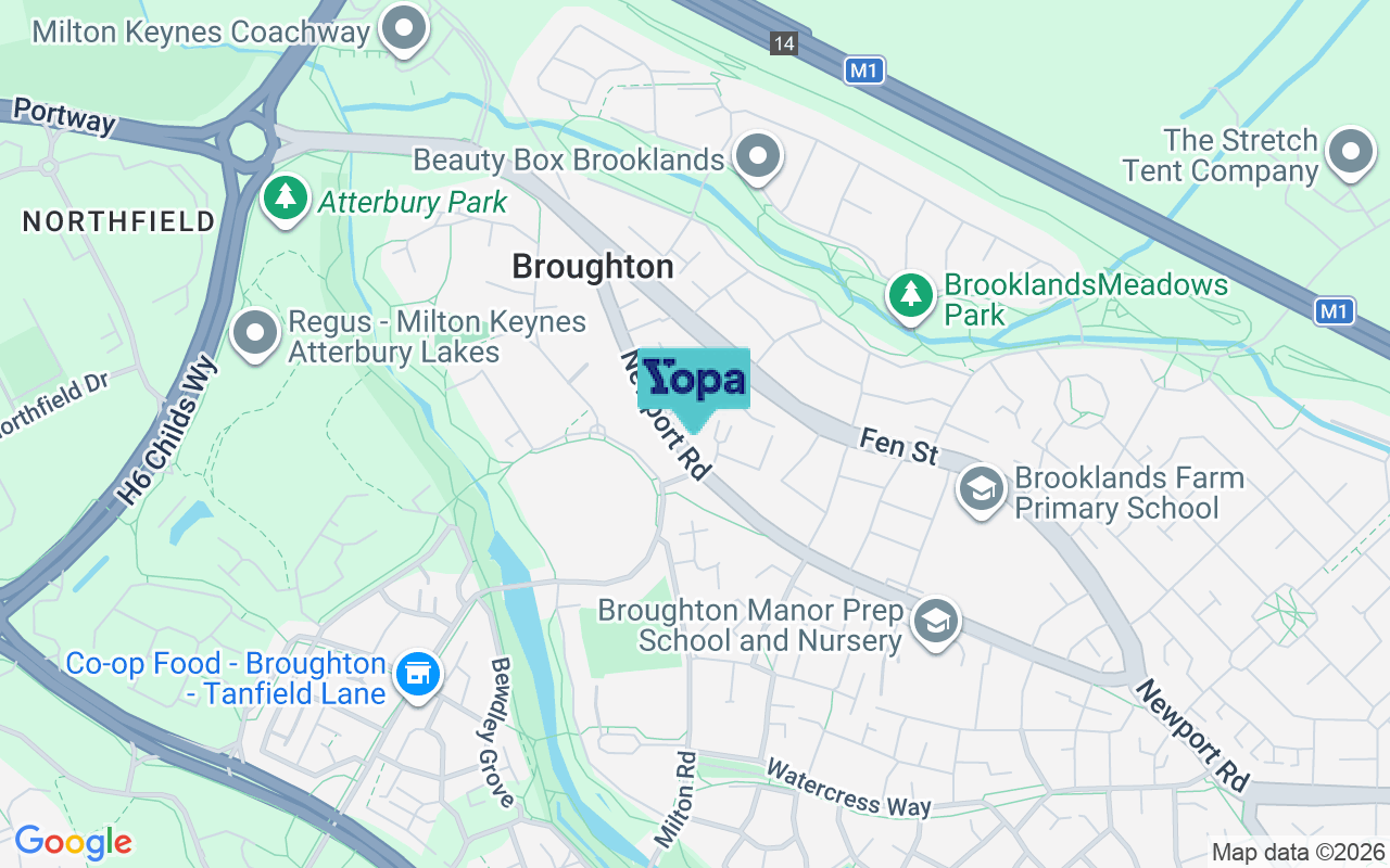 Map showing the location of MK10 7EQ