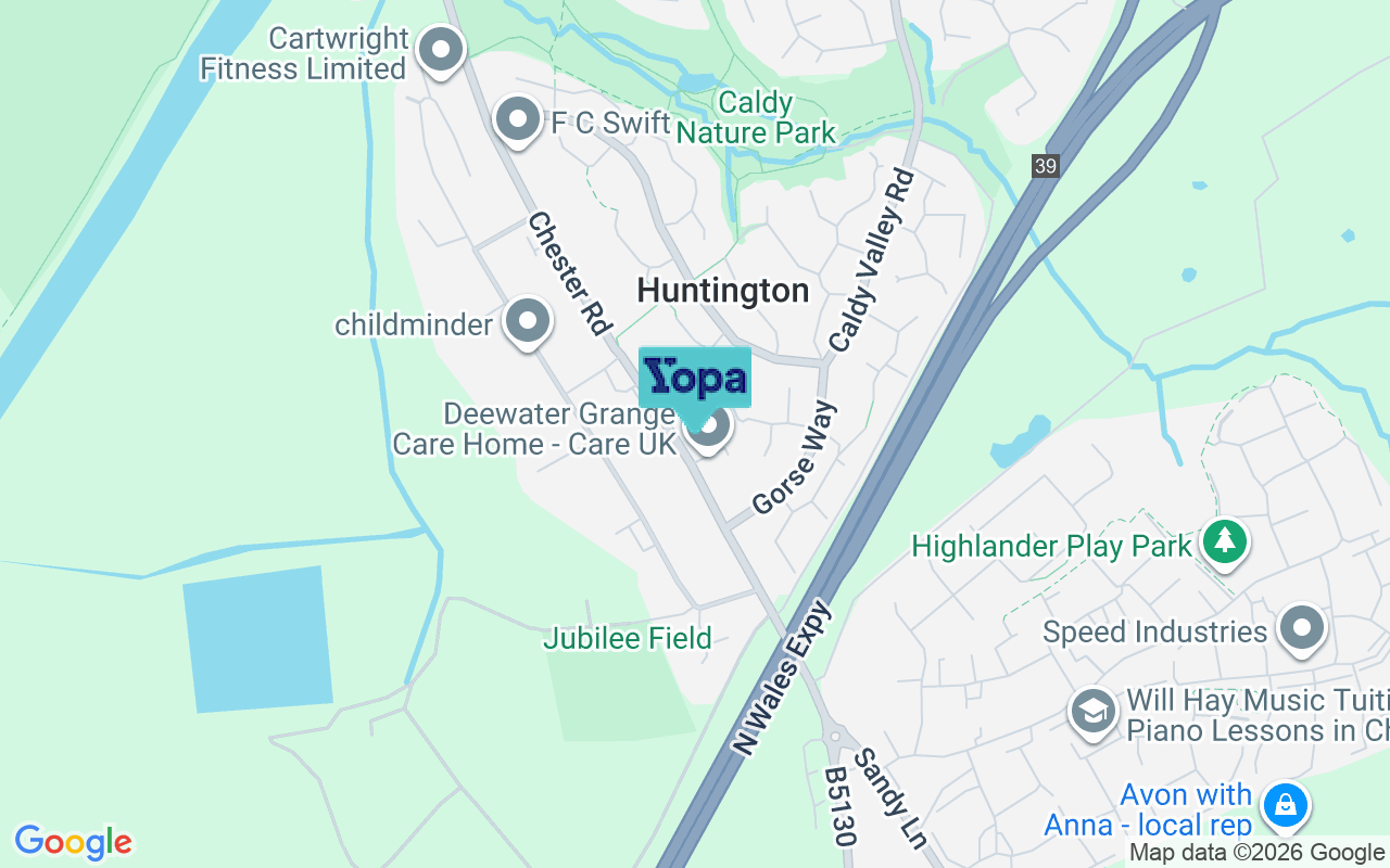 Map showing the location of CH3 6BS