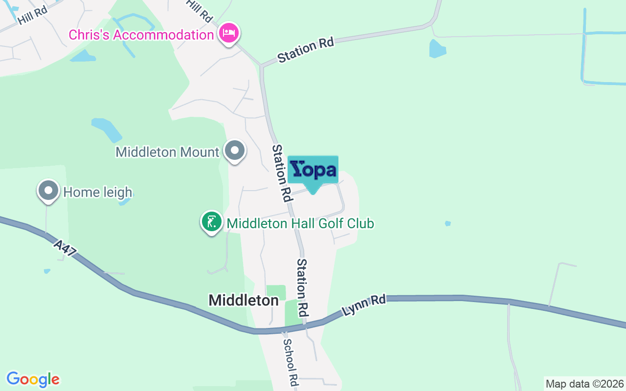 Map showing the location of PE32 1RG