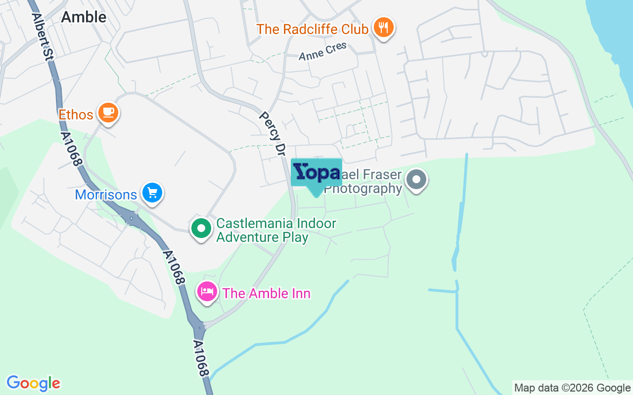 Map showing the location of NE65 0FU