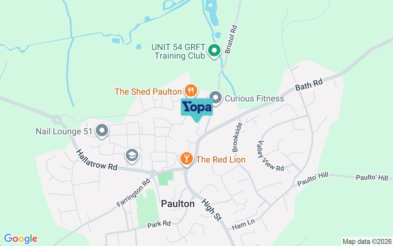 Map showing the location of BS39 7NU