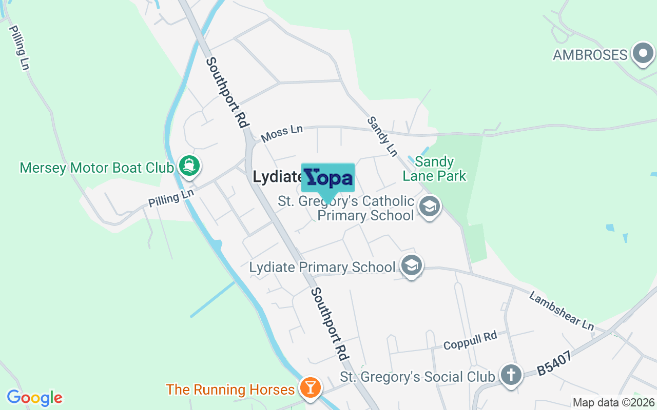 Map showing the location of L31 4LD
