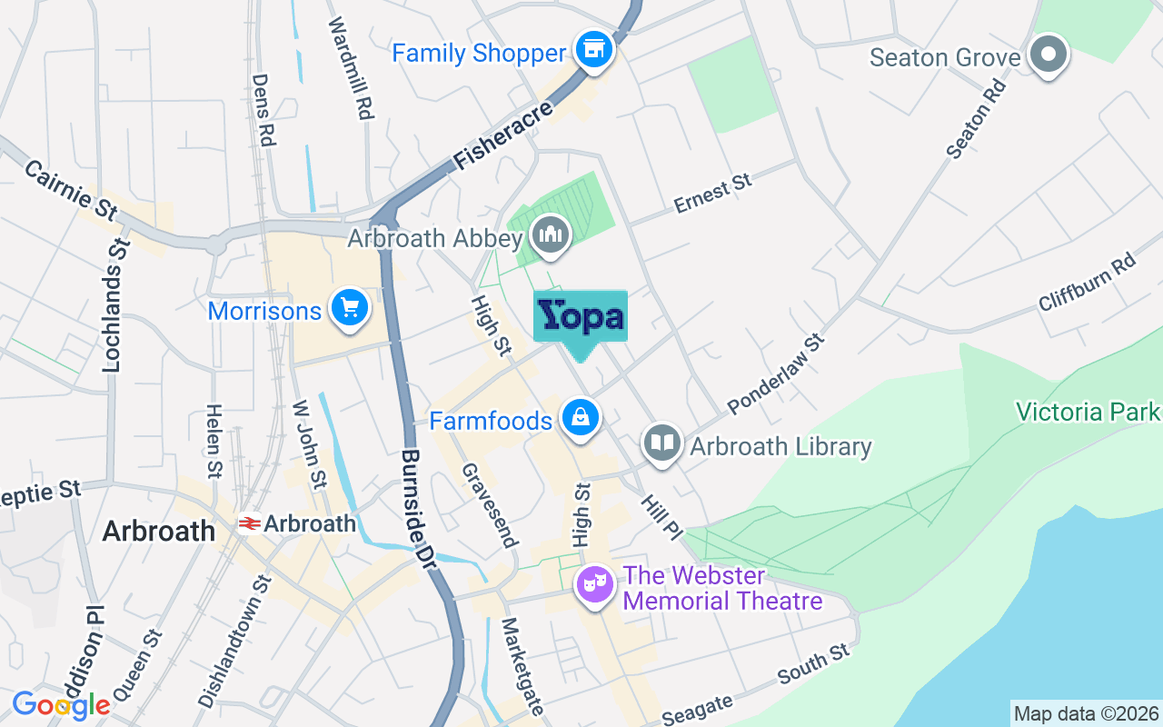 Map showing the location of DD11 1ET