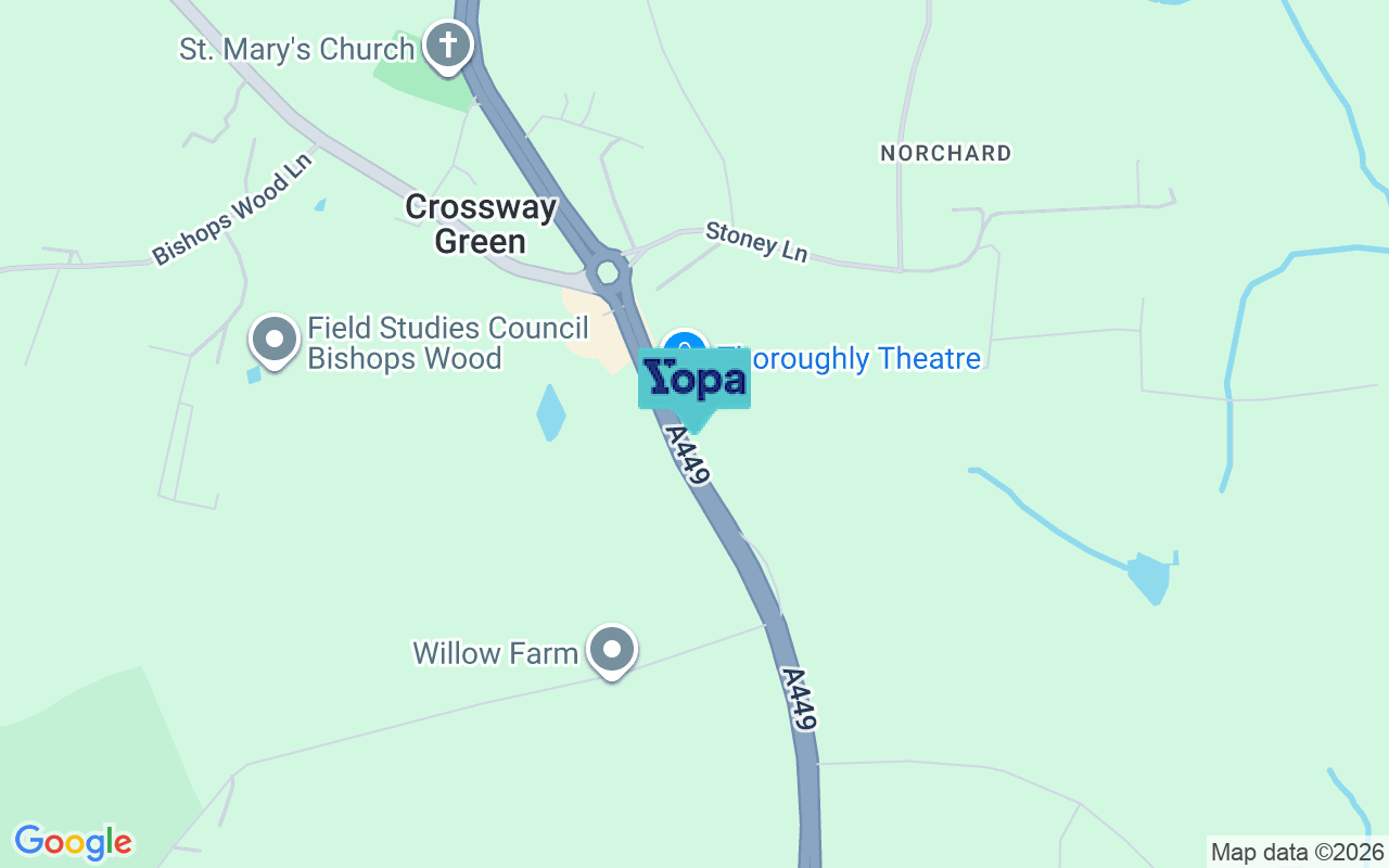 Map showing the location of DY13 9SJ