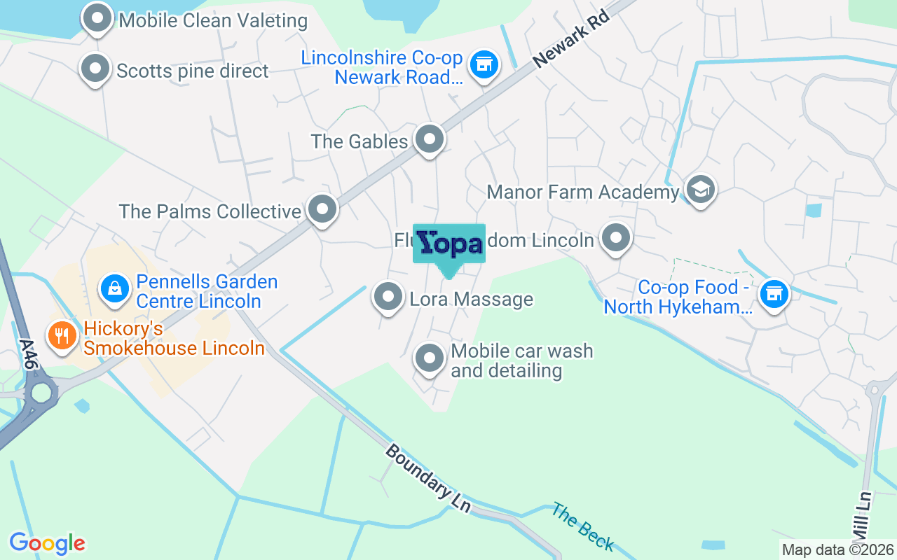 Map showing the location of LN6 8HJ