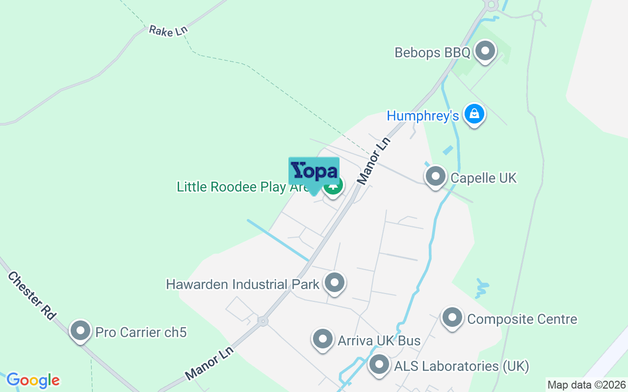 Map showing the location of CH5 3PU