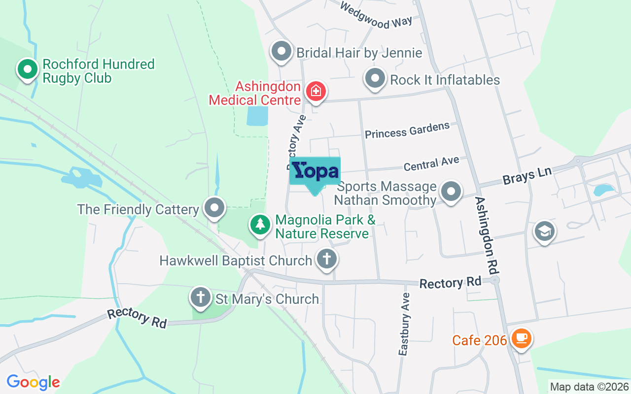 Map showing the location of SS4 3AH