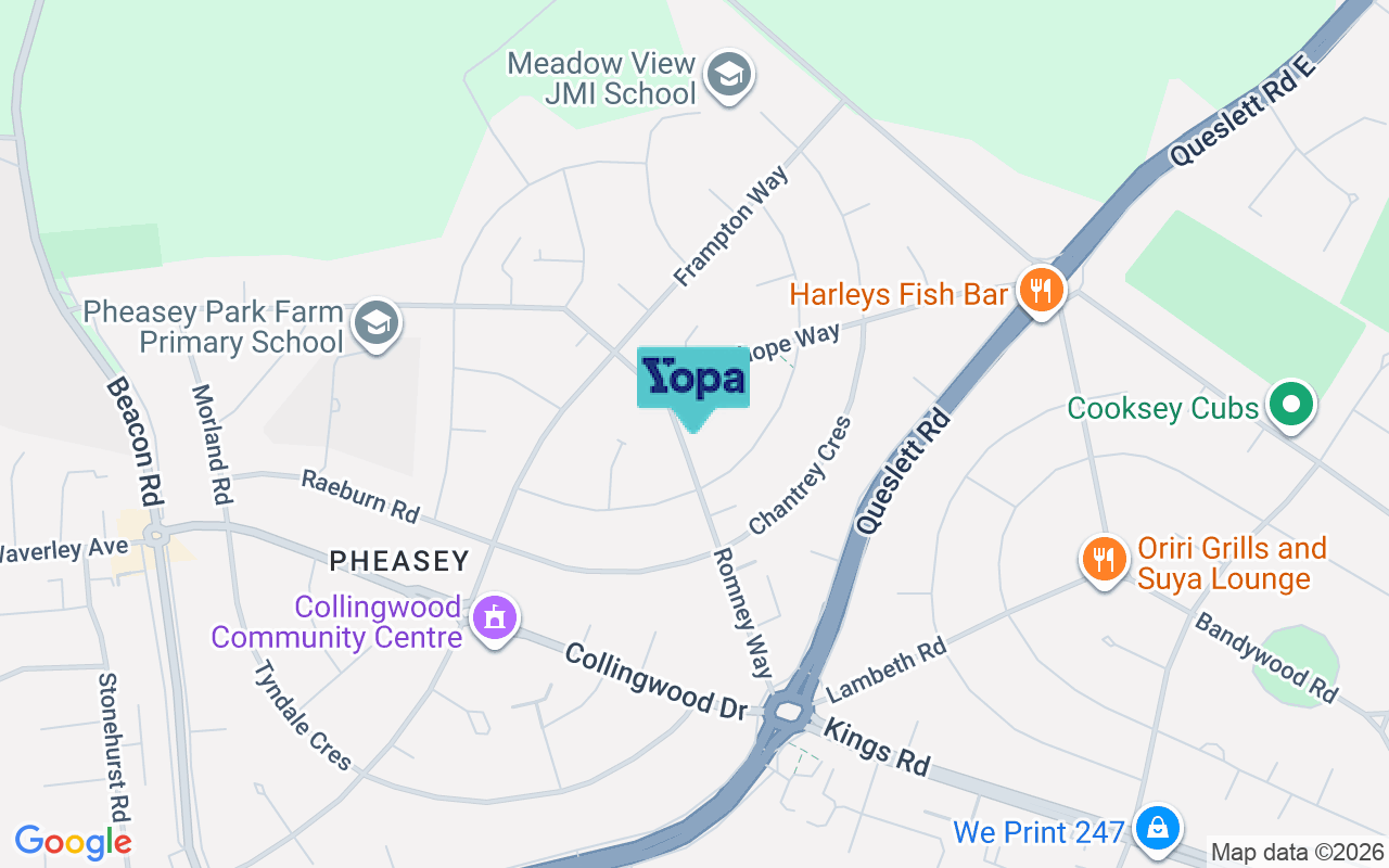 Map showing the location of B43 7UT