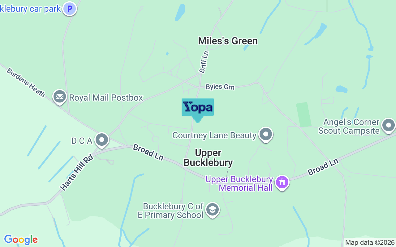 Map showing the location of RG7 6QX