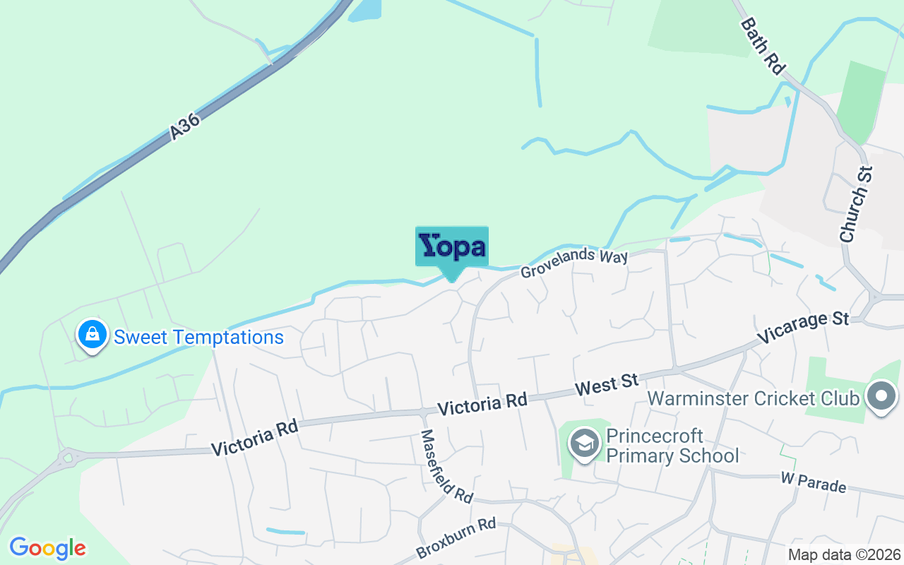 Map showing the location of BA12 8RP