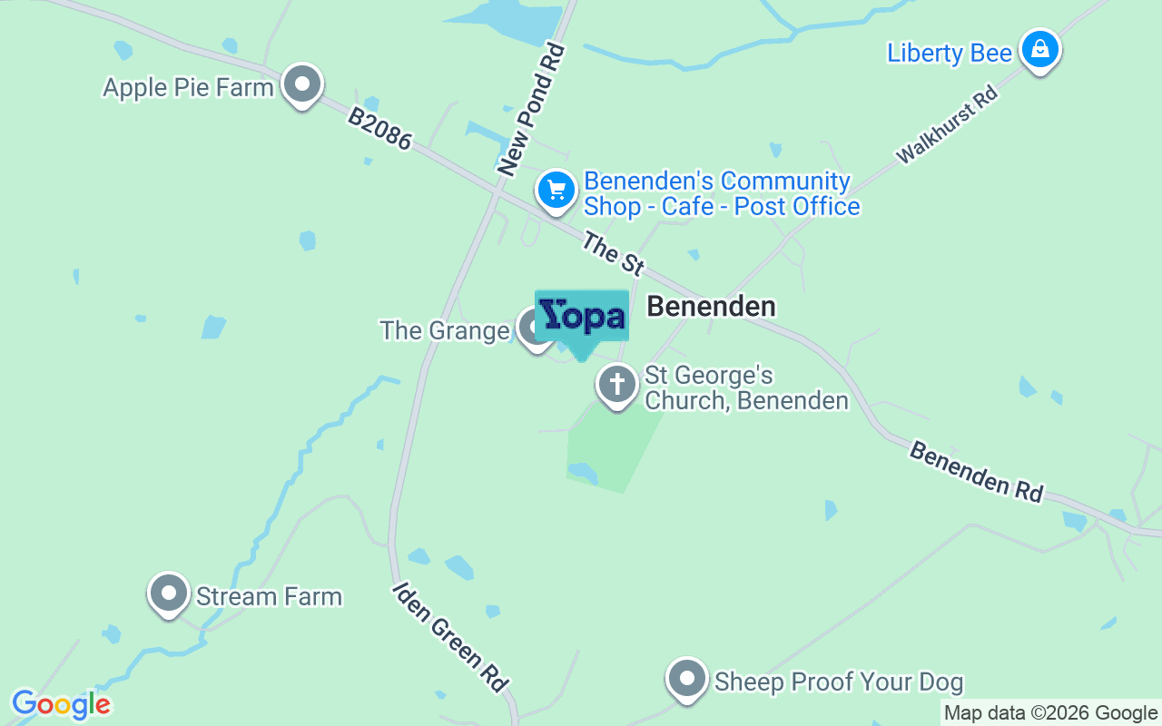 Map showing the location of TN17 4DN