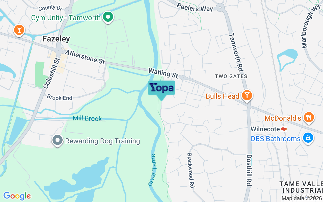 Map showing the location of B77 1GN
