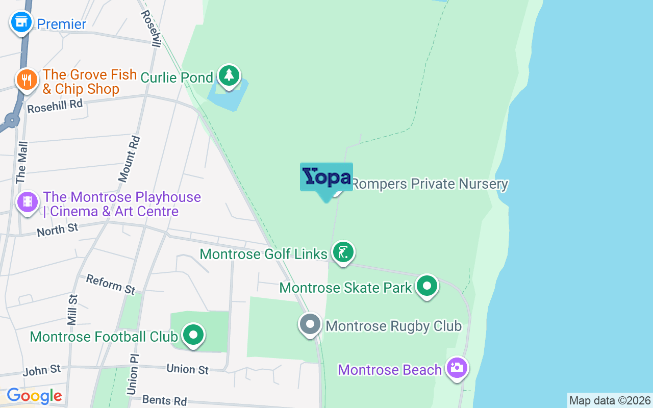 Map showing the location of DD10 8SW