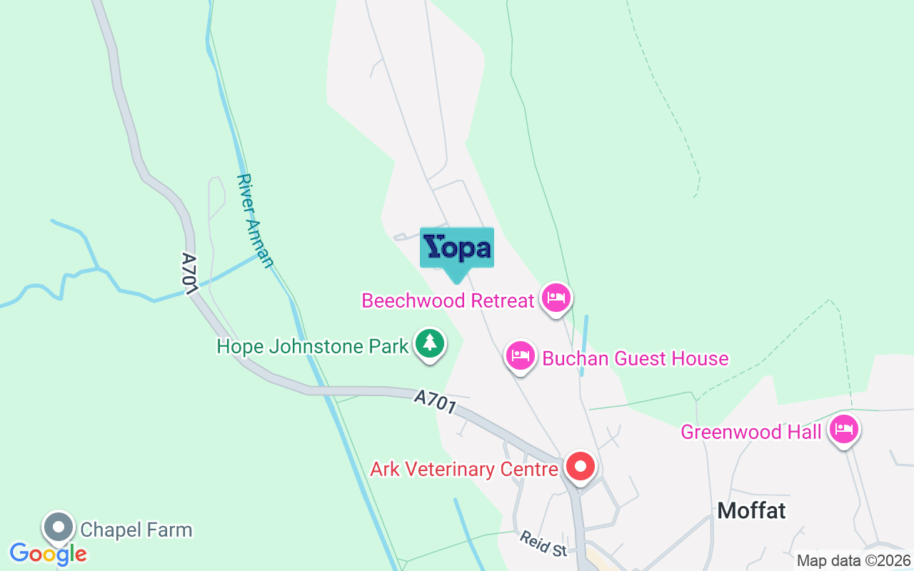 Map showing the location of DG10 9RS