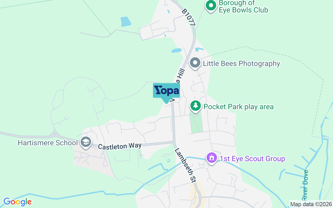 Map showing the location of IP23 7HH