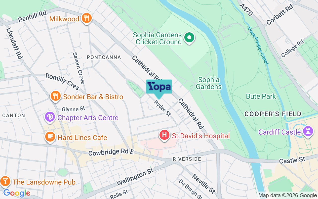 Map showing the location of CF11 9BU
