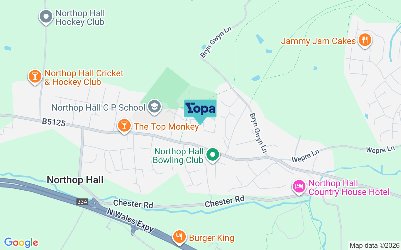 Map showing the location of CH7 6GJ