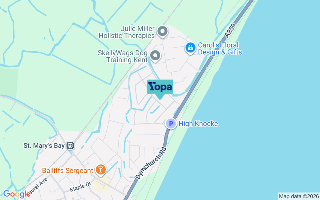 Map showing the location of TN29 0RA