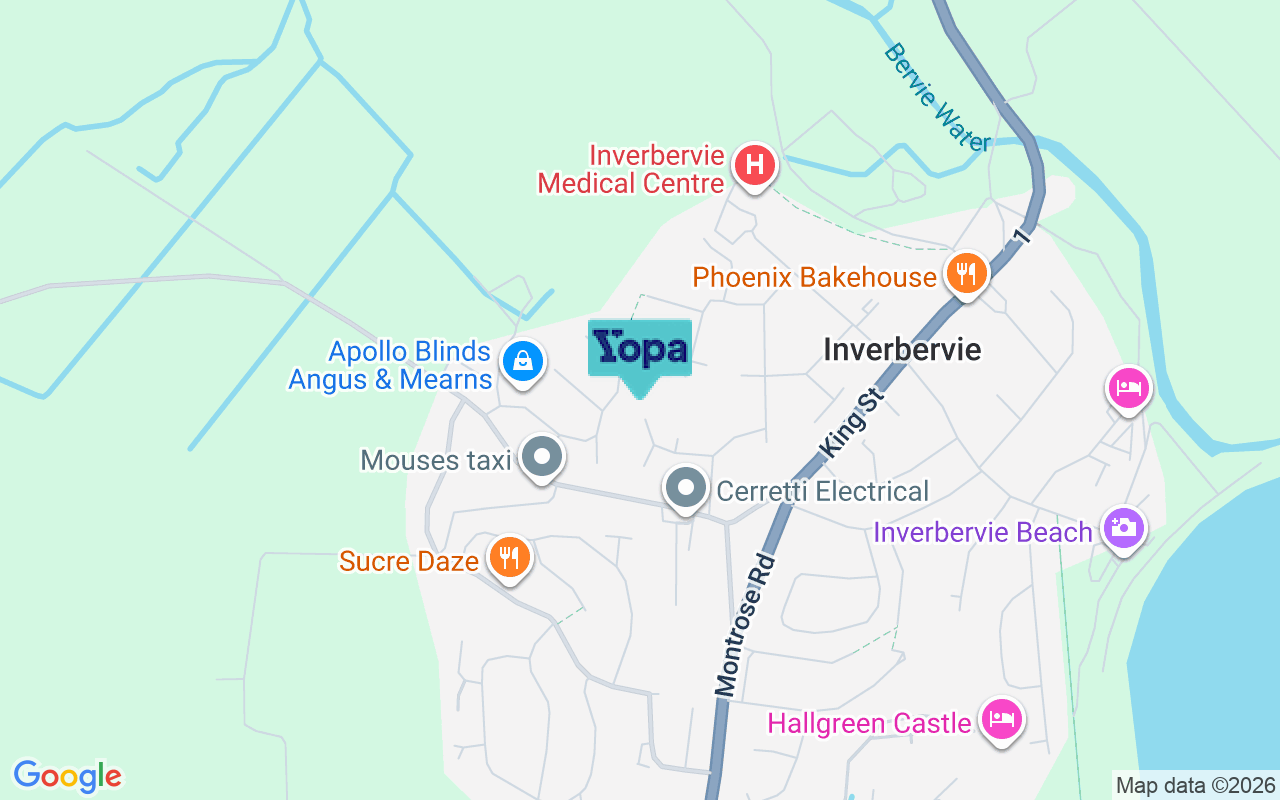 Map showing the location of DD10 0RY