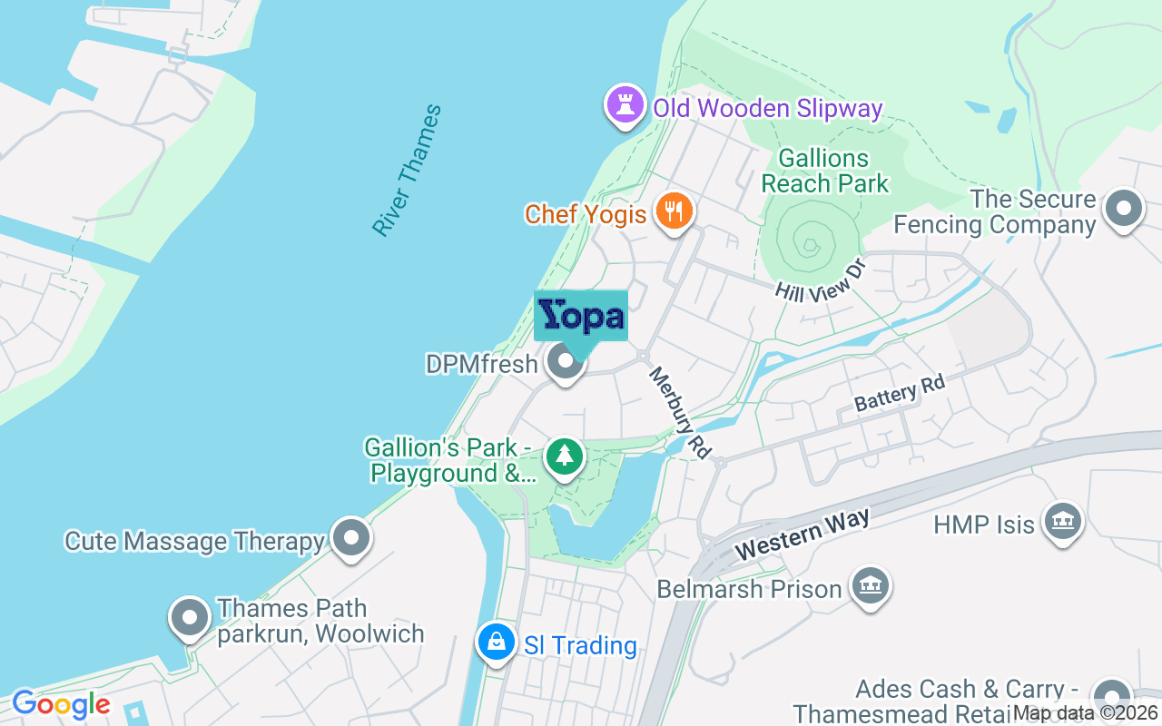 Map showing the location of SE28 0HG